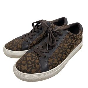 DKNY Brown Court Sneakers Size 8